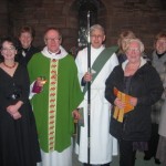 Annette Graham, Elizabeth Burgoyne, Bishop Gregor, Rev Sydney Maitland, Eileen Condie, Brenda McCreadie, Lorraine Payne, Jean Brown.