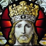 Photo of stained glass Christ the King